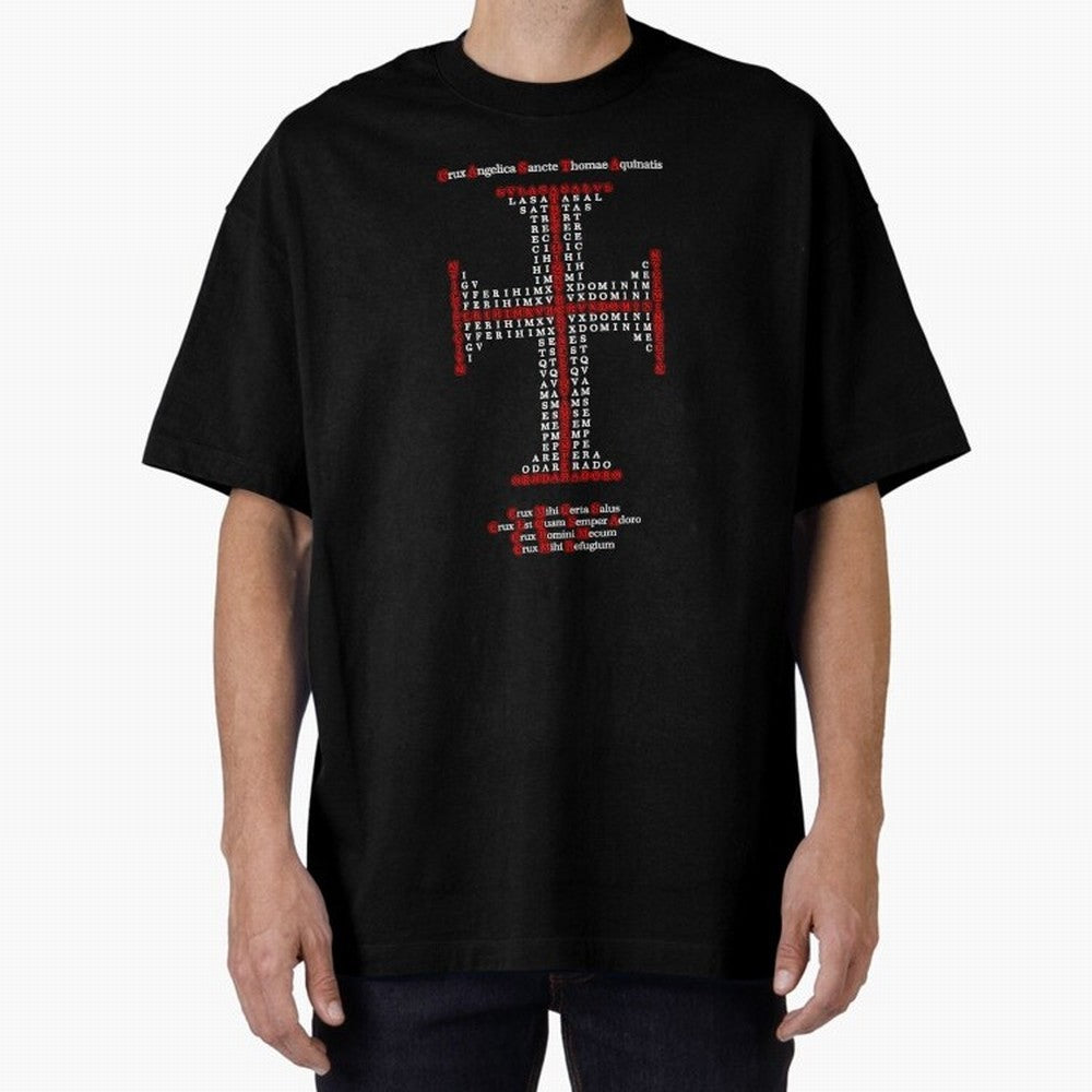 Cruz Ang¨¦lica de Santo Tom¨¢s de Aquino Red n White Oversized T-Shirt Make Memories around the FIFA World Cup 2026 Journey through Neymar Highlights, Portugal, Spain and Germany Pride, Stadium Chants, National Pride, Trophy Dreams and