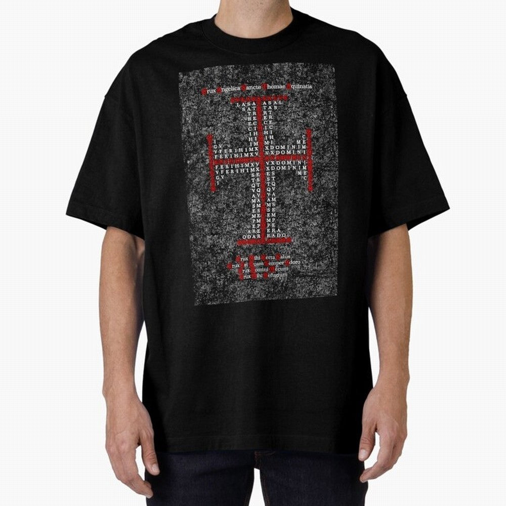 Cruz Ang¨¦lica de Santo Tom¨¢s de Aquino Relieve Oversized T-Shirt Honor the Football Icons of FIFA World Cup 2026 Group Stage Spirit, with Portugal, Messi, Championship Spirit, Famous Goals, Roaring Crowds and International Football Unity; Ideal
