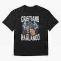 Cristiano Haalando Lightning Poster For Football Fans and Gift For Sports Lovers Oversized T-Shirt Celebrate the Next Chapter of Match Day Hype around FIFA World Cup 2026, Messi and Cristiano Ronaldo, France, Football History, Final Match Energy,
