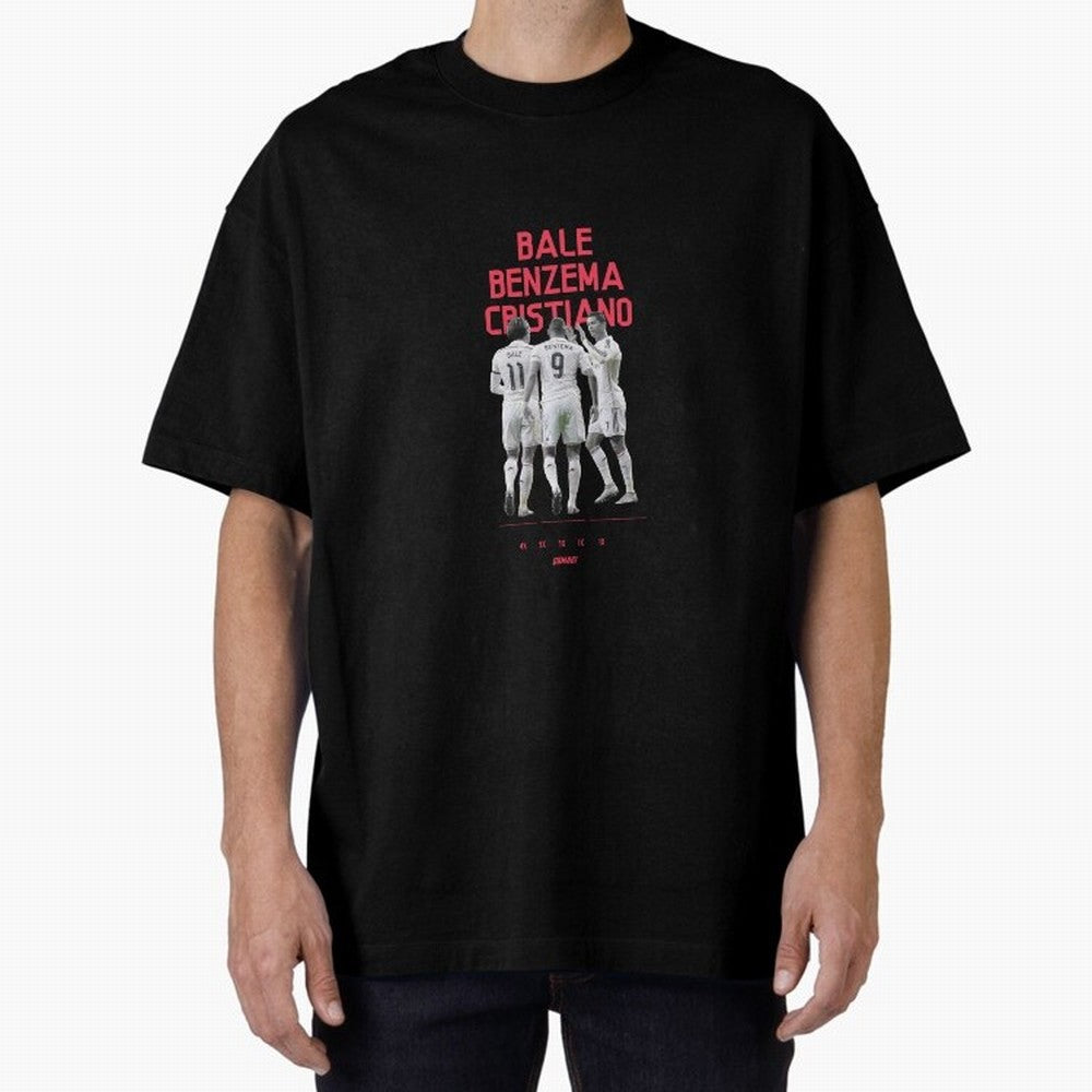Real Madrid | Bale Benzema Cristiano Oversized T-Shirt Fuel the Hype around Match Day Hype around FIFA World Cup 2026 USA Canada Mexico, Messi, CR7 and Mbappe, Argentina and Brazil, Retro Football Energy, Iconic Rivalries, Trophy Chase Drama and