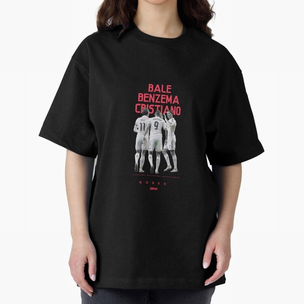 Real Madrid | Bale Benzema Cristiano Oversized T-Shirt Fuel the Hype around Match Day Hype around FIFA World Cup 2026 USA Canada Mexico, Messi, CR7 and Mbappe, Argentina and Brazil, Retro Football Energy, Iconic Rivalries, Trophy Chase Drama and