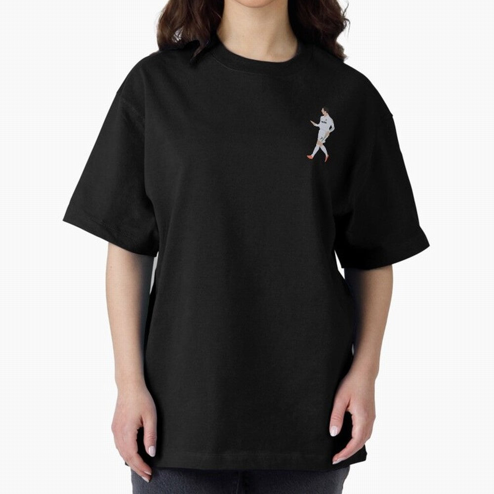 Cristiano Calma Celebration Art Oversized T-Shirt Join the Countdown to Match Day Hype around FIFA World Cup 2026 Group Stage, Neymar, Haaland and Cristiano Ronaldo, Portugal, Spain and Germany, Goal Celebration Energy, Supporter Heritage, Football