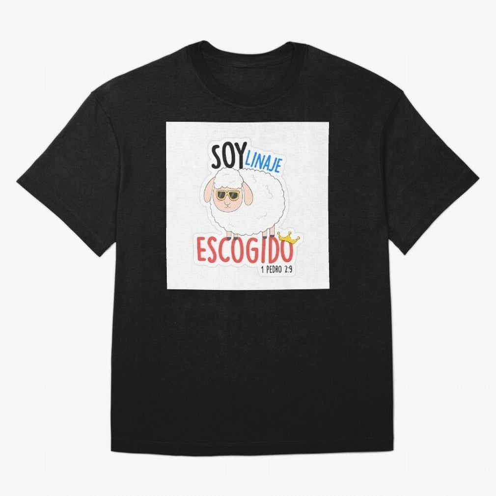 Soy Linaje Escogido - Sticker Cristiano Oversized T-Shirt Discover Global Football Passion for FIFA World Cup 2026 USA Canada Mexico, Connected to Messi, France, Football History, Final Match Energy, Crowd Noise and Once in a Lifetime Moments; Made
