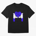 Love Never Fails ¨C Heart Calligram Oversized T-Shirt Celebrate the Road through FIFA World Cup 2026 Group Stage for Fans of CR7 and Messi and Argentina, Bringing Fan Favorite Moments, National Team Passion, Big Match Drama and Soccer History; Made