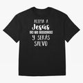 Acepta a Jes¨²s en tu Corazon Mensaje Cristianos Dios Spanish Oversized T-Shirt Support Iconic Players in FIFA World Cup 2026 USA Canada Mexico for Fans of Messi, Neymar and Mbappe and Germany, Bringing Global Supporter Spirit, Legendary Goals,