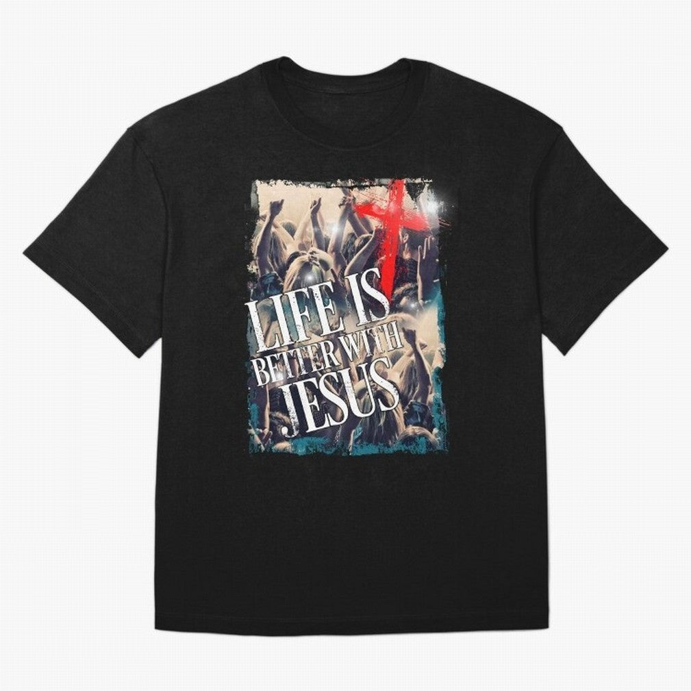 LIfe is Better with Jesus Oversized T-Shirt Show Championship Spirit for the FIFA World Cup 2026 USA Canada Mexico Journey through Mbappe and Neymar Highlights, France Pride, Game Day Rituals, Football Legends, Country Pride and the Road to the
