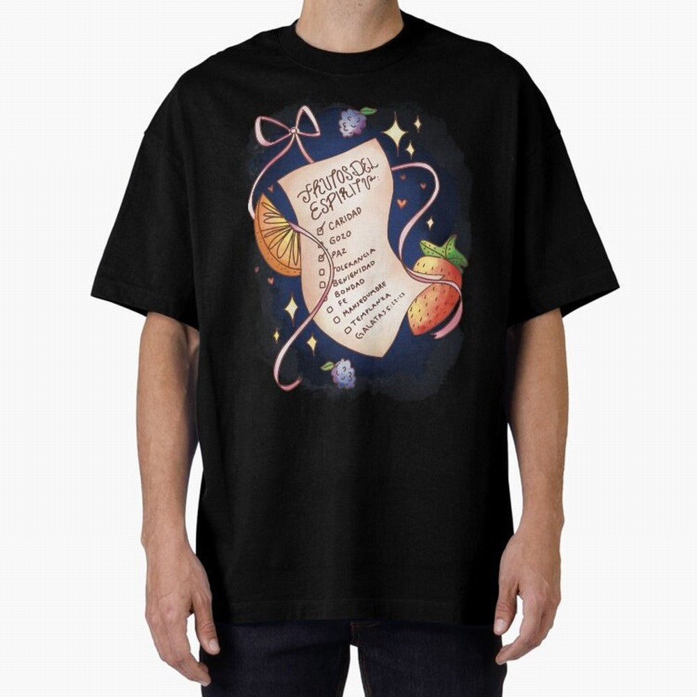 Chrisitian Frutos del Espiritu, Cristiano, Iglesia, Religioso Oversized T-Shirt Join the Countdown to FIFA World Cup 2026 USA Canada Mexico for Fans of Cristiano Ronaldo and Portugal, Spain and Germany, Bringing Sports Nostalgia, International