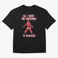 All I Want For Christmas Is Siuuu (3) Oversized T-Shirt Share the Excitement of the FIFA World Cup 2026 USA Canada Mexico Journey through CR7 Highlights, Argentina and Brazil Pride, Vintage Soccer Flavor, Modern Football Stars, National Flags and