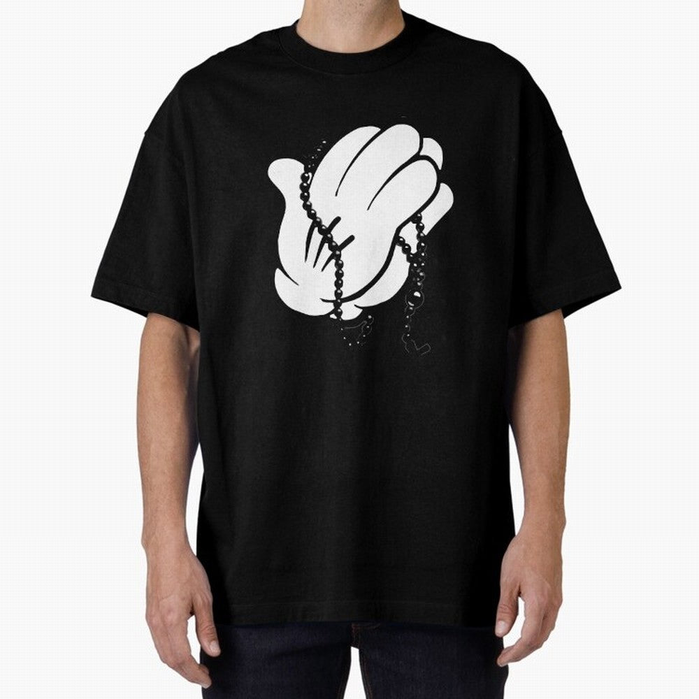 Funny praying hands Oversized T-Shirt Feel the Heartbeat of FIFA World Cup 2026 USA Canada Mexico Highlighting CR7, England, France and Netherlands Energy, Championship Spirit, Famous Goals, Roaring Crowds and International Football Unity; Perfect