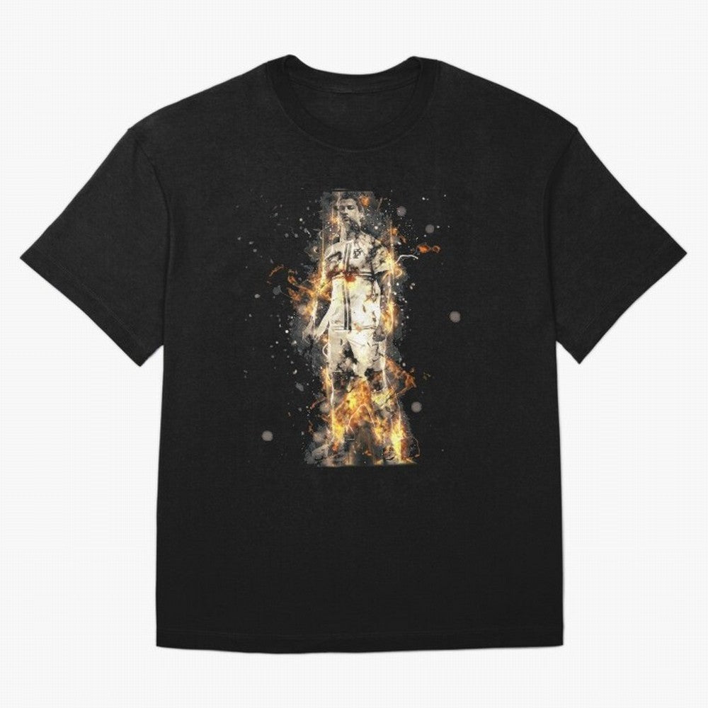 Ronaldo On Fire T Shirt Cristiano Cr7 Soccer S Jersey Men Madrid 7 Portugal Football Real White Kids Tee Mens Black Oversized T-Shirt Feel the FIFA World Cup 2026 Journey through CR7 Highlights, Germany Pride, Classic Soccer Heritage, Championship