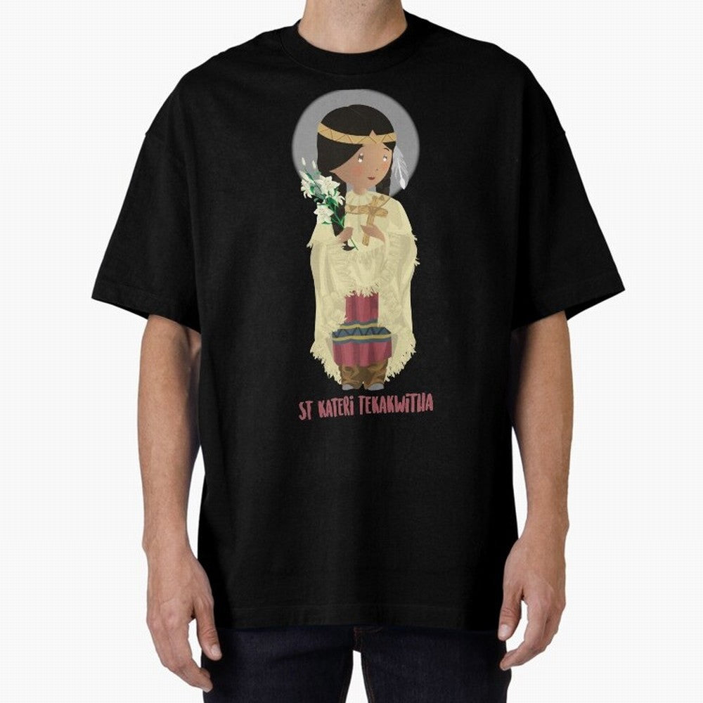 Saint Kateri Tekakwitha Oversized T-Shirt Follow the Final Road of FIFA World Cup 2026 Group Stage for Fans of Cristiano Ronaldo and Argentina and Brazil, Bringing Tournament Hype, Historic Matchups, Family Viewing Parties and Global Sports Pride;