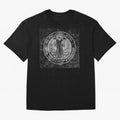 Medalla de San Benito Frontal Relieve Oversized T-Shirt Stand Proud for FIFA World Cup 2026 USA Canada Mexico for Fans of Neymar, Haaland and Cristiano Ronaldo and Germany, Bringing Game Day Rituals, Football Legends, Country Pride and the Road to