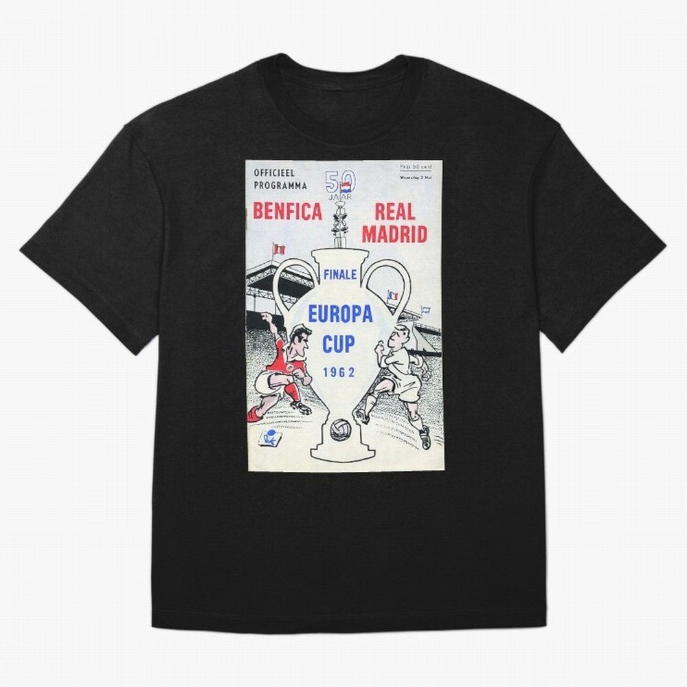 Vintage Champions League Final Poster - Real Madrid vs Benfica Oversized T-Shirt Make the Season About FIFA World Cup 2026 Group Stage Driven by CR7 and Messi, France and Portugal Energy, Worldwide Fan Energy, Dramatic Goals, Stadium Lights and