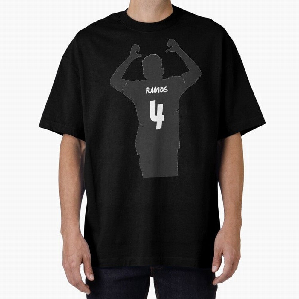 Sergio Ramos artwork Oversized T-Shirt Share the Excitement of FIFA World Cup 2026 USA Canada Mexico with Messi, Neymar and Mbappe, Argentina Energy, Supporter Pride, Iconic Celebrations, Legendary Names and Global Match Day Energy; Perfect for