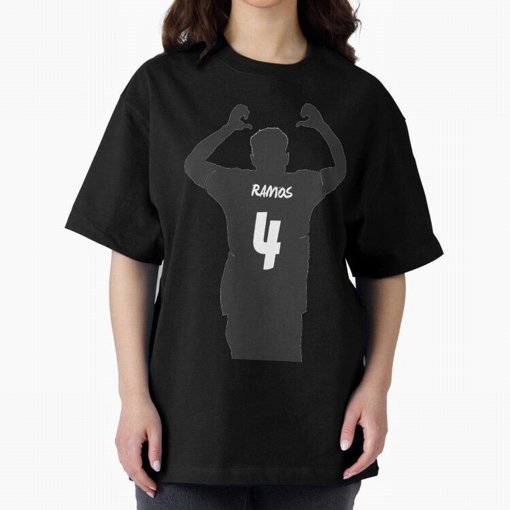 Sergio Ramos artwork Oversized T-Shirt Share the Excitement of FIFA World Cup 2026 USA Canada Mexico with Messi, Neymar and Mbappe, Argentina Energy, Supporter Pride, Iconic Celebrations, Legendary Names and Global Match Day Energy; Perfect for