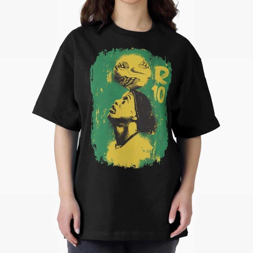 Ronaldinho Oversized T-Shirt Experience FIFA World Cup 2026 for Fans of Messi and Spain, Bringing Football History, Final Match Energy, Crowd Noise and Once in a Lifetime Moments; Perfect for Fans, Collectors, Family Gatherings, Watch Parties and