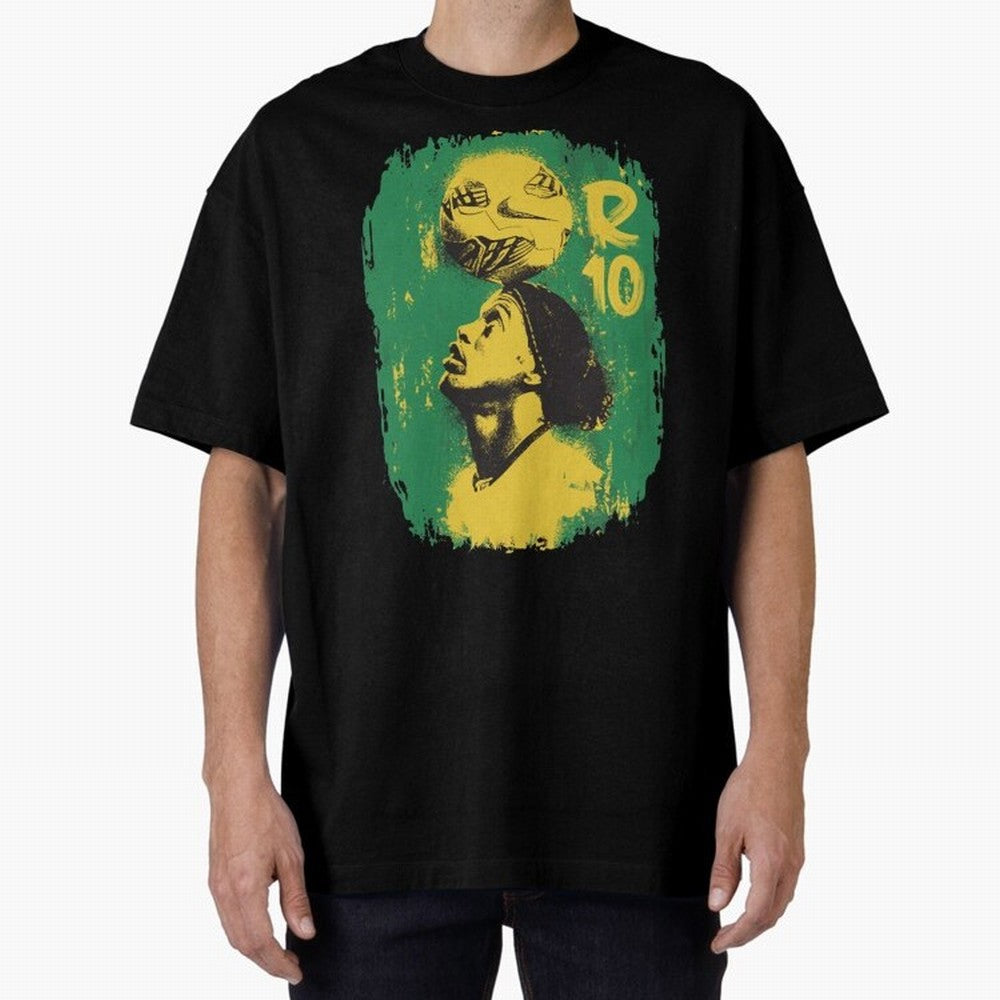 Ronaldinho Oversized T-Shirt Experience FIFA World Cup 2026 for Fans of Messi and Spain, Bringing Football History, Final Match Energy, Crowd Noise and Once in a Lifetime Moments; Perfect for Fans, Collectors, Family Gatherings, Watch Parties and