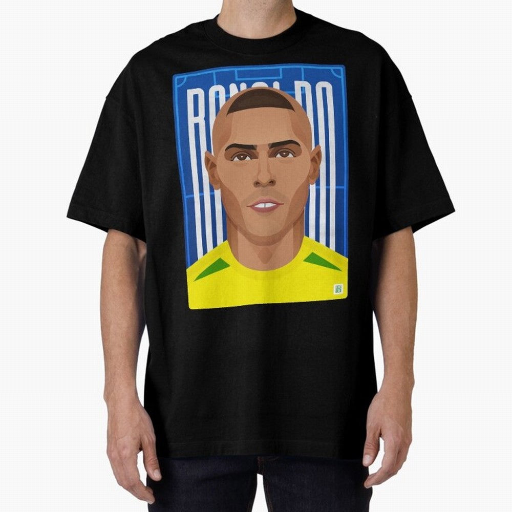 Ronaldo | The Phenomenon Oversized T-Shirt Carry FIFA World Cup 2026 Group Stage for Fans of Neymar, Haaland and Cristiano Ronaldo and England and Germany, Bringing Football Passion, Legendary Performances, Festival Vibes and Supporter Community;