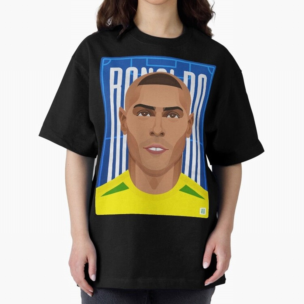 Ronaldo | The Phenomenon Oversized T-Shirt Carry FIFA World Cup 2026 Group Stage for Fans of Neymar, Haaland and Cristiano Ronaldo and England and Germany, Bringing Football Passion, Legendary Performances, Festival Vibes and Supporter Community;