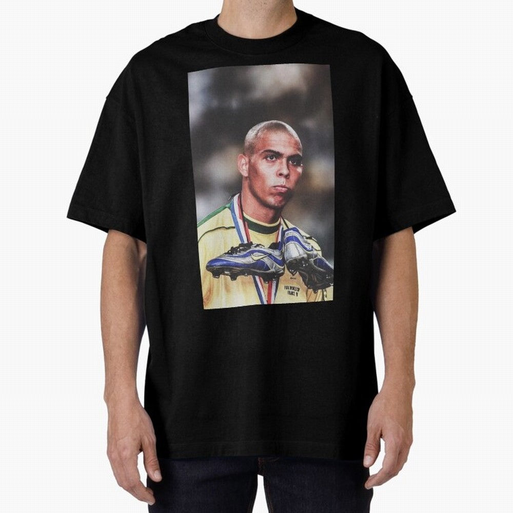 Ronaldo Luis Nazario de Lima Art Oversized T-Shirt Turn Football Passion into the FIFA World Cup 2026 USA Canada Mexico Journey through Haaland Highlights, England Pride, Game Day Rituals, Football Legends, Country Pride and the Road to the Final;