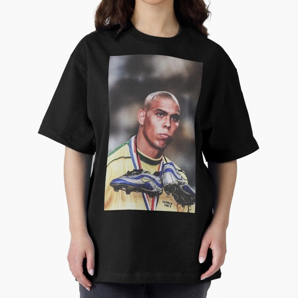Ronaldo Luis Nazario de Lima Art Oversized T-Shirt Turn Football Passion into the FIFA World Cup 2026 USA Canada Mexico Journey through Haaland Highlights, England Pride, Game Day Rituals, Football Legends, Country Pride and the Road to the Final;