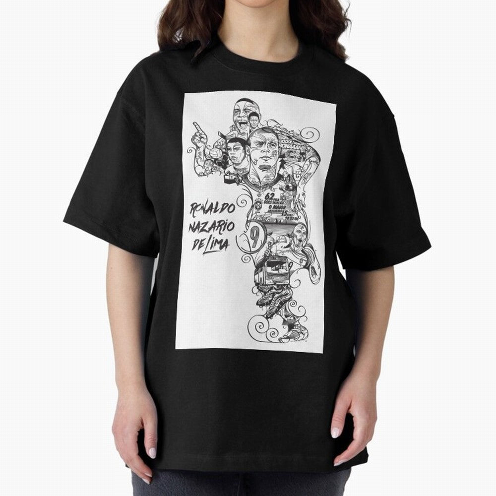 The R9 Era Oversized T-Shirt Unlock FIFA World Cup 2026 USA Canada Mexico Spirit, Capturing Argentina, Haaland, Football Passion, Legendary Performances, Festival Vibes and Supporter Community; Perfect for People Who Love Argentina, Brazil, France,