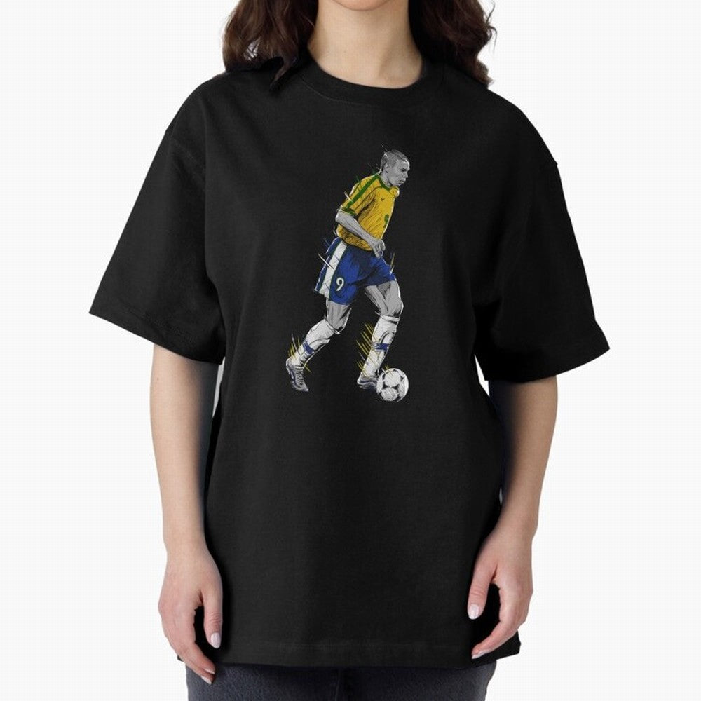 Ronaldo R9 Phenomenon Oversized T-Shirt Show Your Love for FIFA World Cup 2026 USA Canada Mexico Made for Mbappe and Neymar, Netherlands Energy, Match Day Excitement, Supporter Culture, Golden Goals and Global Football Passion; Ideal for Passionate