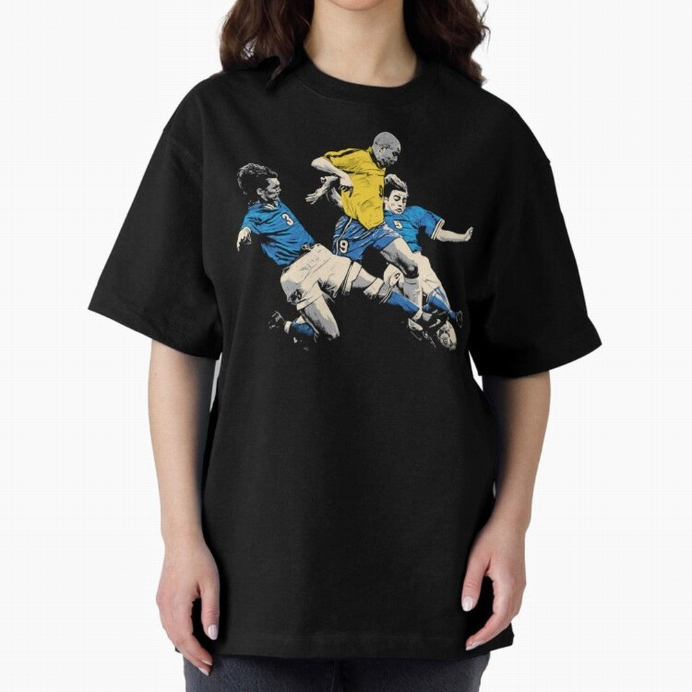 Ronaldo Nazario Oversized T-Shirt Support Your Favorite Stars during FIFA World Cup 2026 USA Canada Mexico Driven by Messi, CR7 and Mbappe, France Energy, Stadium Chants, National Pride, Trophy Dreams and Unforgettable Football Memories; Made for
