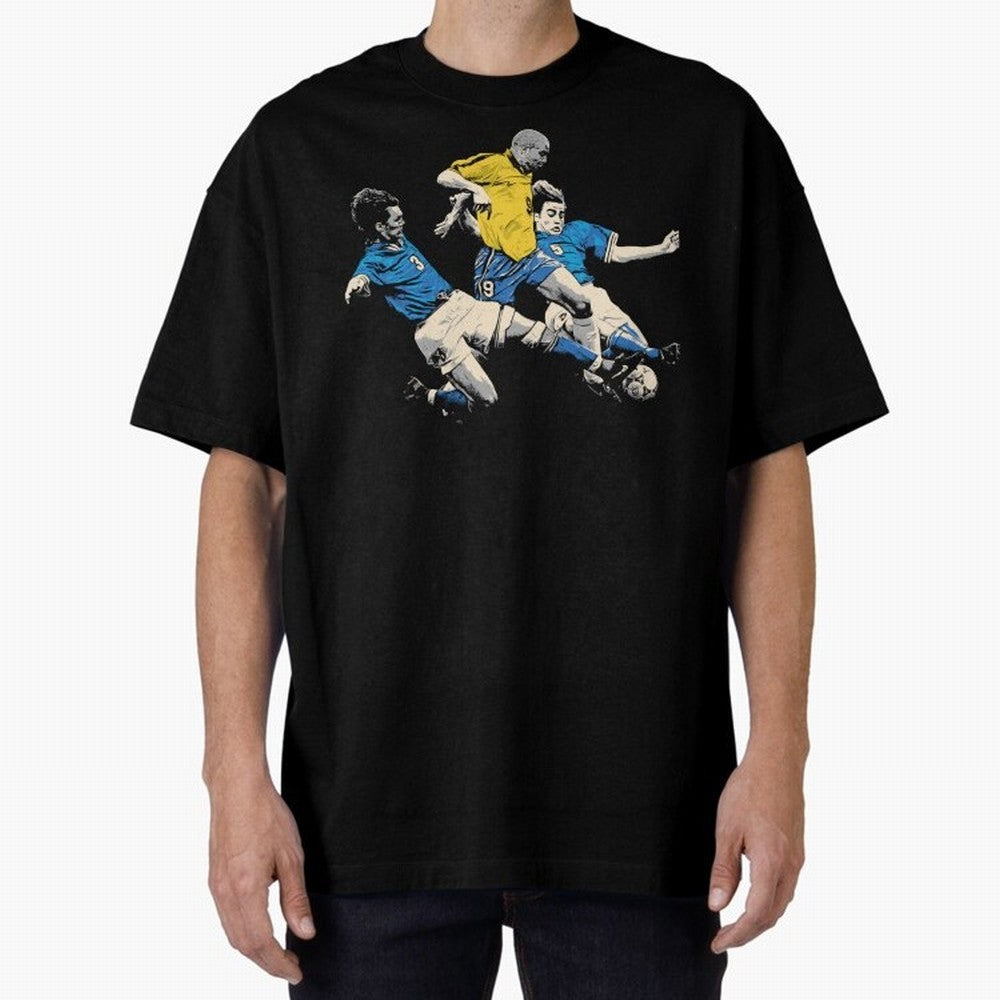 Ronaldo Nazario Oversized T-Shirt Support Your Favorite Stars during FIFA World Cup 2026 USA Canada Mexico Driven by Messi, CR7 and Mbappe, France Energy, Stadium Chants, National Pride, Trophy Dreams and Unforgettable Football Memories; Made for