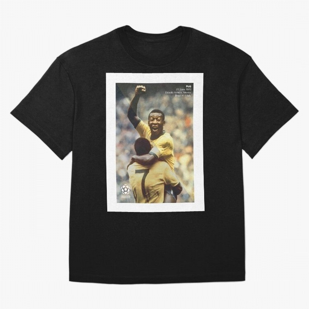 Pele Oversized T-Shirt Treasure FIFA World Cup 2026 Group Stage Highlighting Haaland and Mbappe, Portugal, Spain and Germany Energy, Fan Favorite Moments, National Team Passion, Big Match Drama and Soccer History; Ideal for Fans Who Follow Messi,