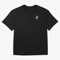 Portugal Soccer Logo Sticker Oversized T-Shirt Feel Match Day Hype around FIFA World Cup 2026 USA Canada Mexico, Messi, Argentina, France and Brazil, Football Festival Excitement, Trophy Ambitions, Country Rivalries and Star Player Buzz; Great for