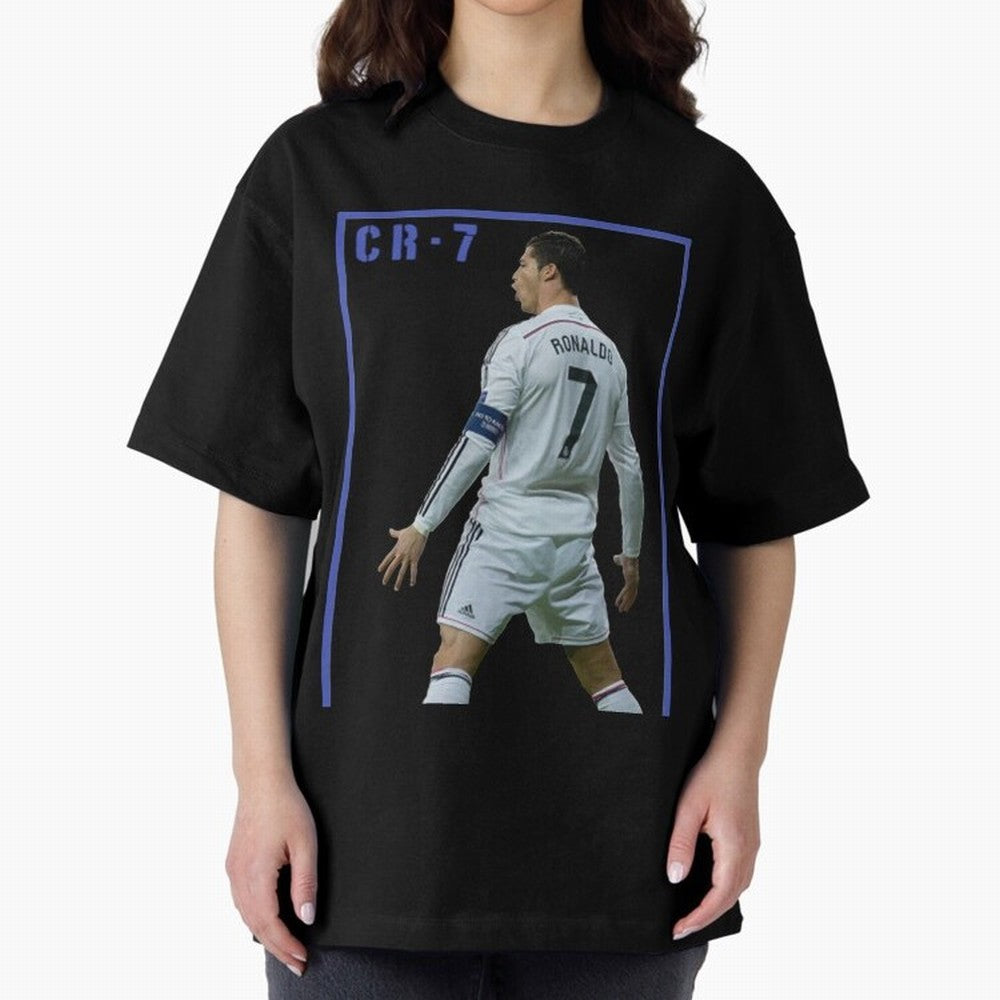 Ronaldo Christiano ronaldo Oversized T-Shirt Bring Bold Fan Energy to Match Day Hype around FIFA World Cup 2026, CR7 and Messi, England and Germany, Football Festival Excitement, Trophy Ambitions, Country Rivalries and Star Player Buzz; Created for
