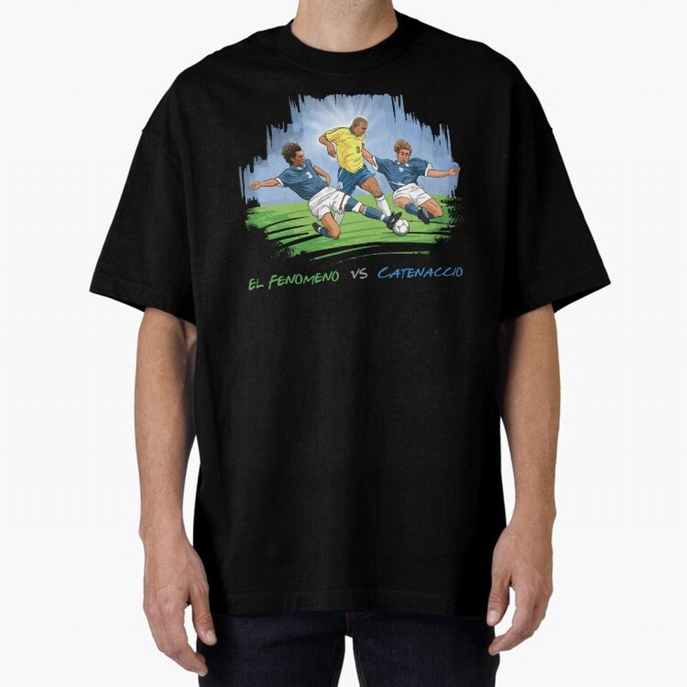 El Fenomeno Ronaldo Luis Nazario de Lima Oversized T-Shirt Bring World Football Passion into FIFA World Cup 2026 USA Canada Mexico Centered on CR7 and Messi, Brazil, Portugal and Argentina Energy, Stadium Memories, Football Loyalty, International