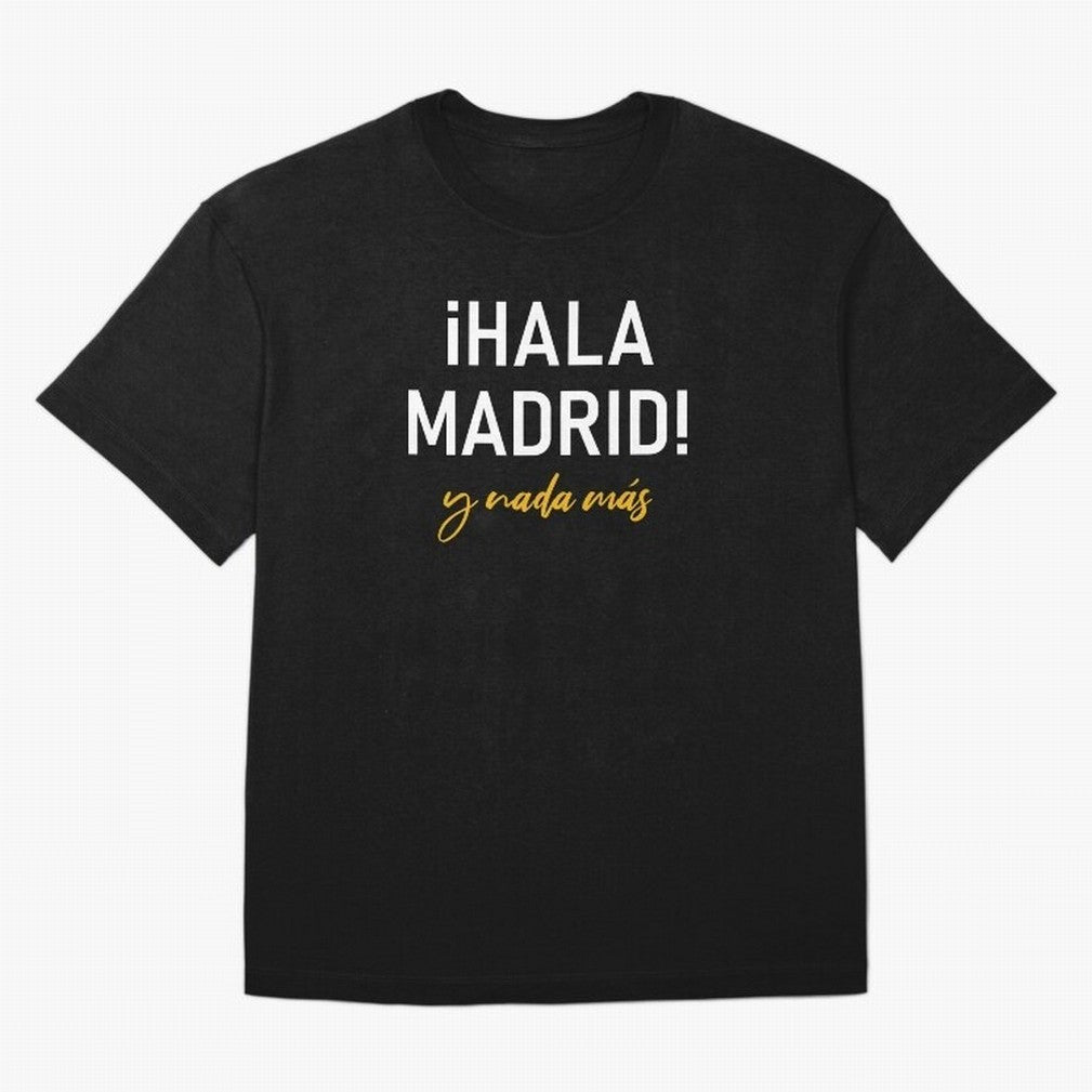 Hala Madrid Oversized T-Shirt Honor Football Greatness during Match Day Hype around FIFA World Cup 2026, Haaland, England and Germany, Stadium Memories, Football Loyalty, International Chants and Championship Tradition; Great for Watch Parties,