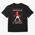 All I Want for Christmas Is Siu Ronaldo Oversized T-Shirt Enjoy the Biggest Football Party of FIFA World Cup 2026 Group Stage for Fans of Messi, Neymar and Mbappe and Spain and Netherlands, Bringing Classic Soccer Heritage, Championship Pressure,