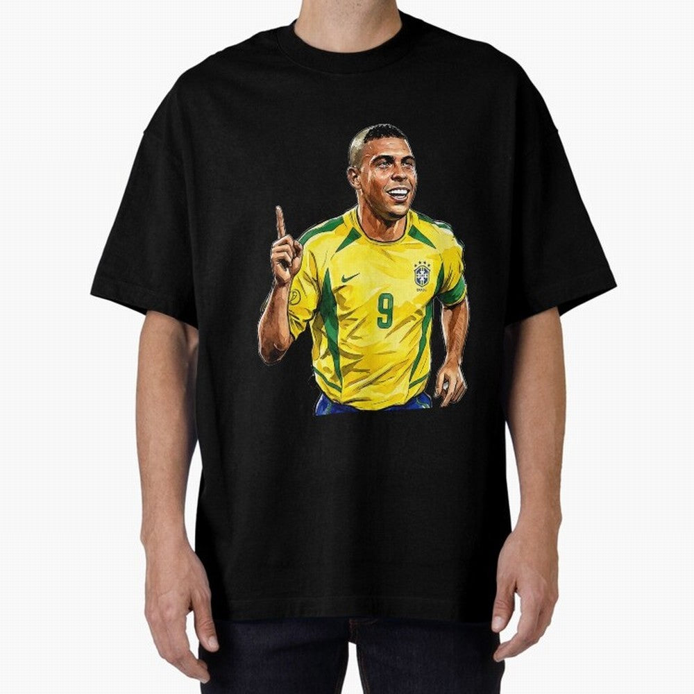 Ronaldo Fen?meno Oversized T-Shirt Relive FIFA World Cup 2026 USA Canada Mexico for Fans of Messi and Germany, Bringing Fan Favorite Moments, National Team Passion, Big Match Drama and Soccer History; Perfect for People Who Love Argentina, Brazil,