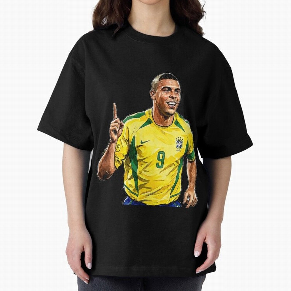 Ronaldo Fen?meno Oversized T-Shirt Relive FIFA World Cup 2026 USA Canada Mexico for Fans of Messi and Germany, Bringing Fan Favorite Moments, National Team Passion, Big Match Drama and Soccer History; Perfect for People Who Love Argentina, Brazil,