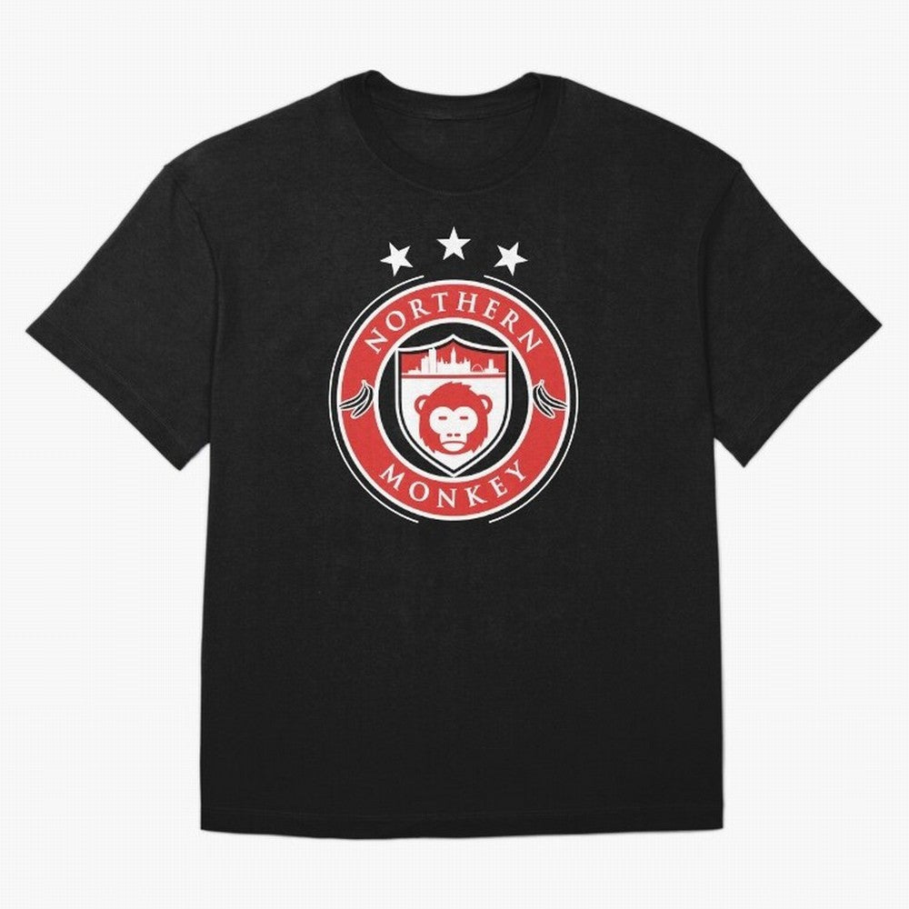 Northern Monkey United Oversized T-Shirt Turn Every Weekend Toward FIFA World Cup 2026 Filled with Messi, Brazil Energy, Retro Football Energy, Iconic Rivalries, Trophy Chase Drama and Stadium Atmosphere; Ideal for Fans Who Follow Messi, Cristiano