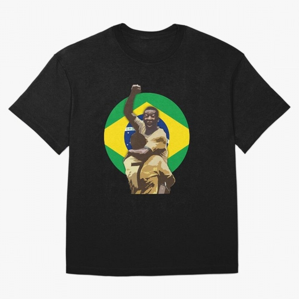 Pele Greates Footbal Player in History - Joga Bonito Oversized T-Shirt Back the Journey through Match Day Hype around FIFA World Cup 2026 Group Stage, Neymar, France, Supporter Pride, Iconic Celebrations, Legendary Names and Global Match Day