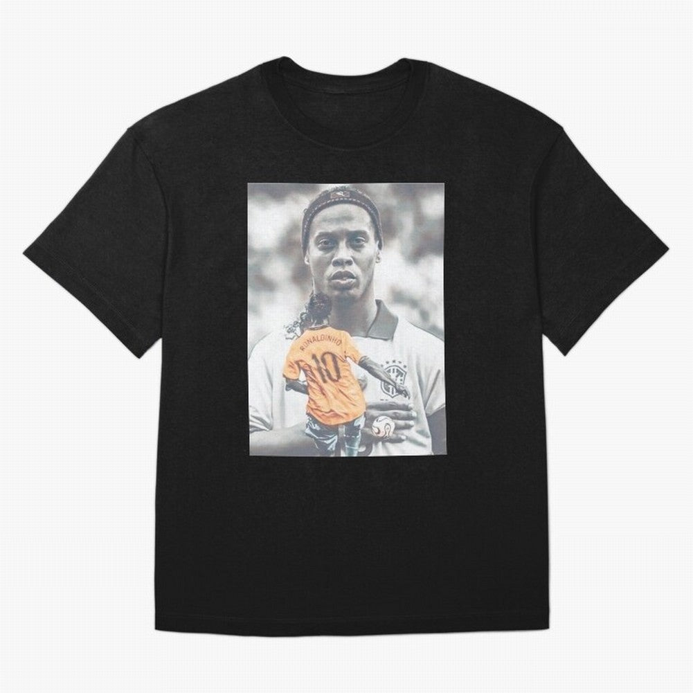 Wallpaper Ronaldinho Illustration Oversized T-Shirt Refresh Global Football Passion for FIFA World Cup 2026 USA Canada Mexico, with Messi, Neymar and Mbappe, England, France and Netherlands, Match Day Excitement, Supporter Culture, Golden Goals and