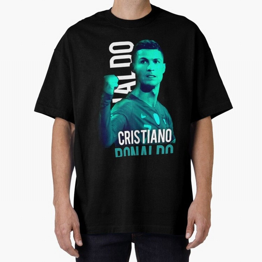 Ronaldo Ronaldo vector Oversized T-Shirt Support FIFA World Cup 2026 Group Stage Capturing Cristiano Ronaldo, Haaland and CR7, France and Portugal Energy, Fan Favorite Moments, National Team Passion, Big Match Drama and Soccer History; Great for