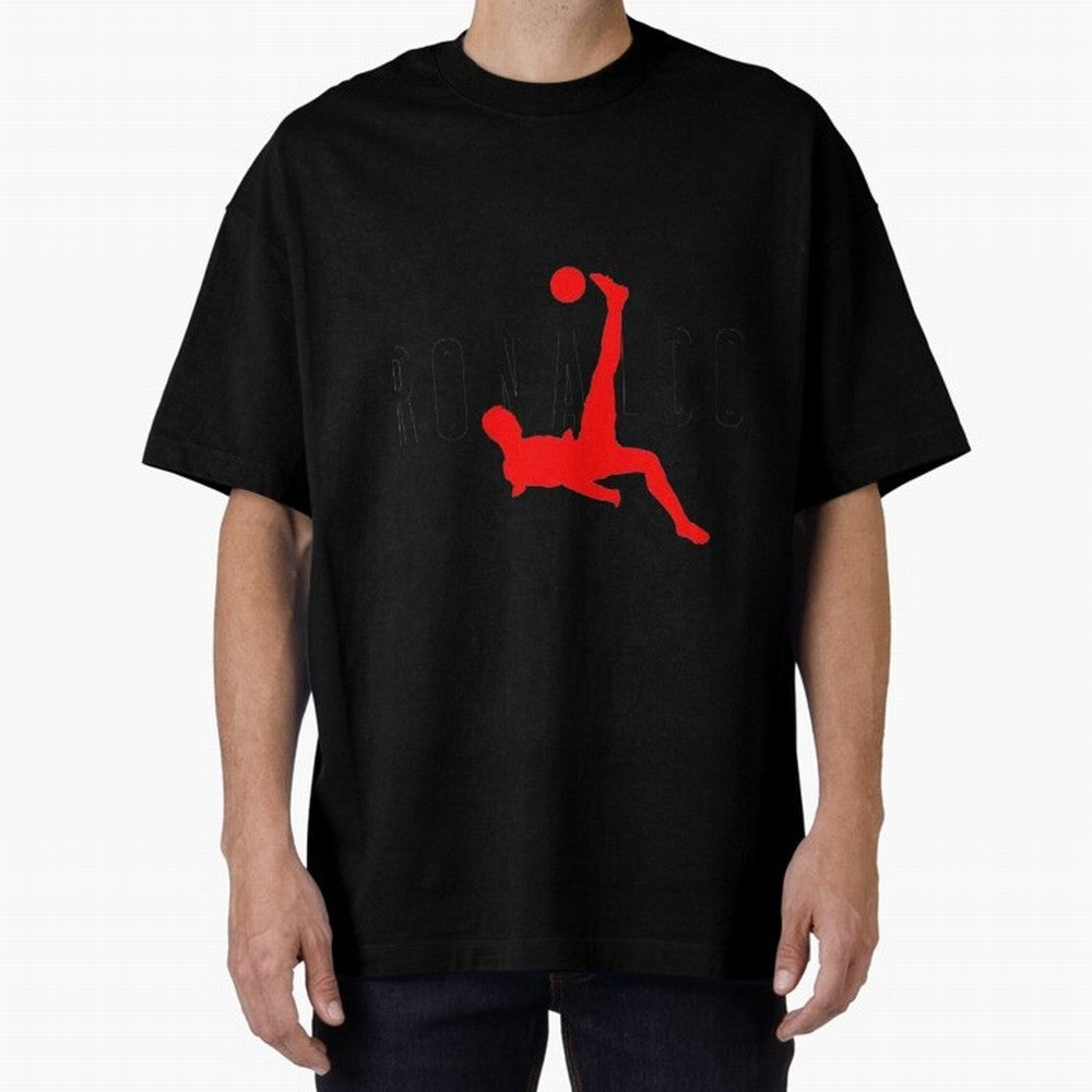 Air Ronaldo Classic T-Shirt Oversized T-Shirt Bring Home Global Football Passion for FIFA World Cup 2026, Highlighting Messi and Cristiano Ronaldo, England, France and Netherlands, Championship Spirit, Famous Goals, Roaring Crowds and International