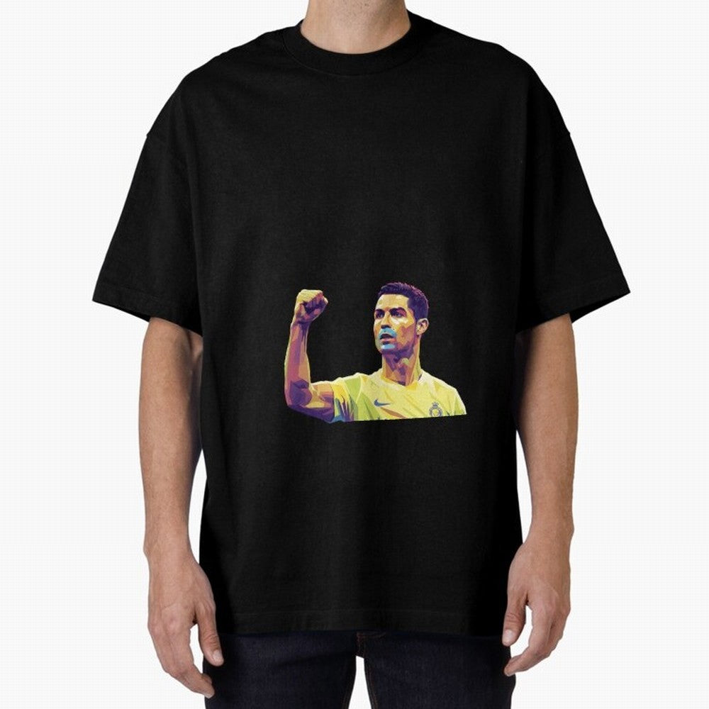Ronaldo pop art Oversized T-Shirt Bring Home FIFA World Cup 2026 USA Canada Mexico for Fans of Haaland and England and Germany, Bringing Tournament Hype, Historic Matchups, Family Viewing Parties and Global Sports Pride; Created for Match Day