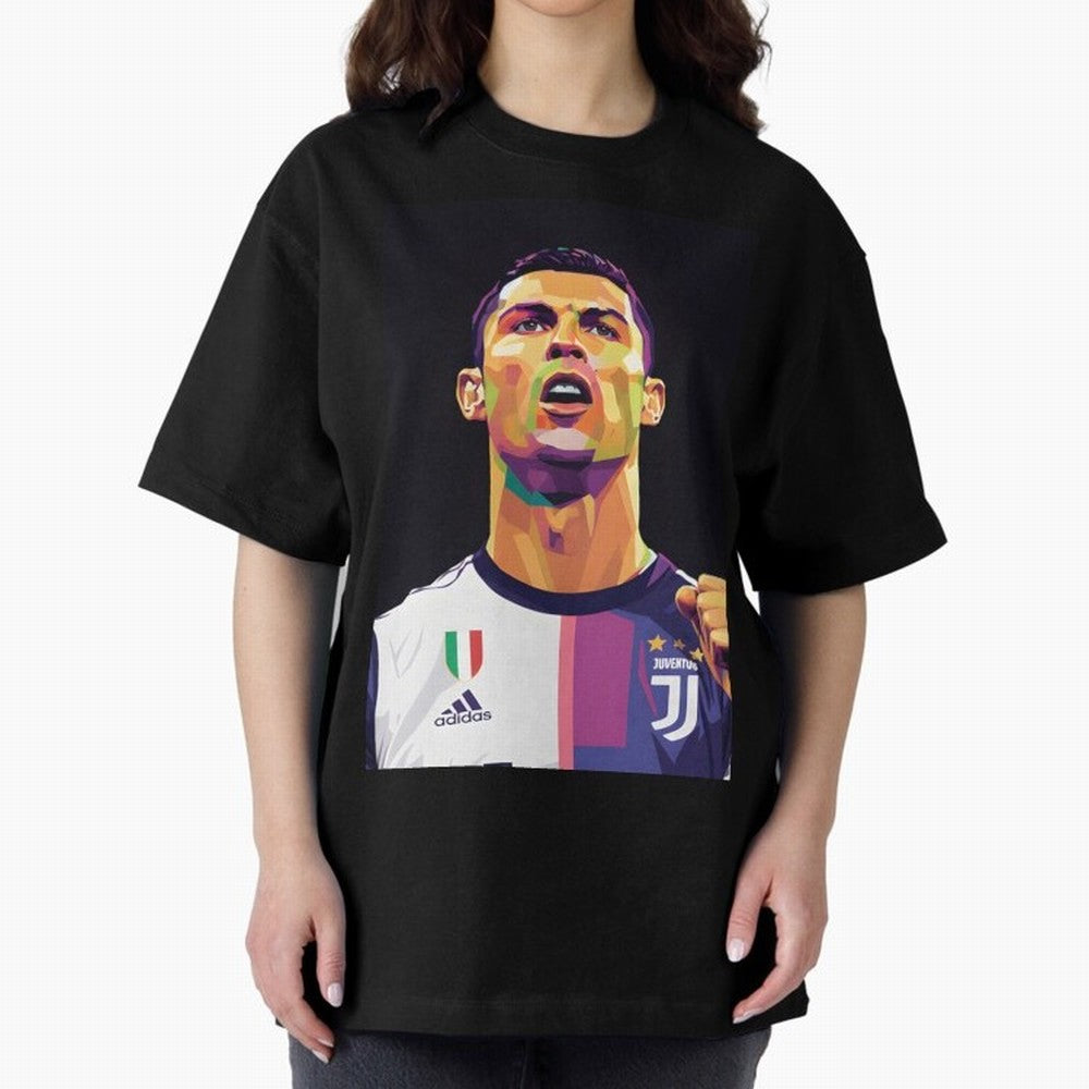Ronaldo pop art Oversized T-Shirt Bring Match Day Fire to FIFA World Cup 2026 USA Canada Mexico for Fans of Haaland and Brazil, Bringing Classic Soccer Heritage, Championship Pressure, Fan Loyalty and International Pride; Created for Match Day