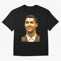 Ronaldo Oversized T-Shirt Make Game Day About FIFA World Cup 2026 for Fans of Cristiano Ronaldo, Haaland and CR7 and France and Portugal, Bringing Sports Nostalgia, International Competition, Famous Players and Unforgettable Victories; Built for