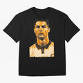 Ronaldo Oversized T-Shirt Experience the Global Stage of FIFA World Cup 2026 Group Stage for Fans of Messi and Cristiano Ronaldo and England, Bringing Vintage Soccer Flavor, Modern Football Stars, National Flags and Final Night Emotion; Made for