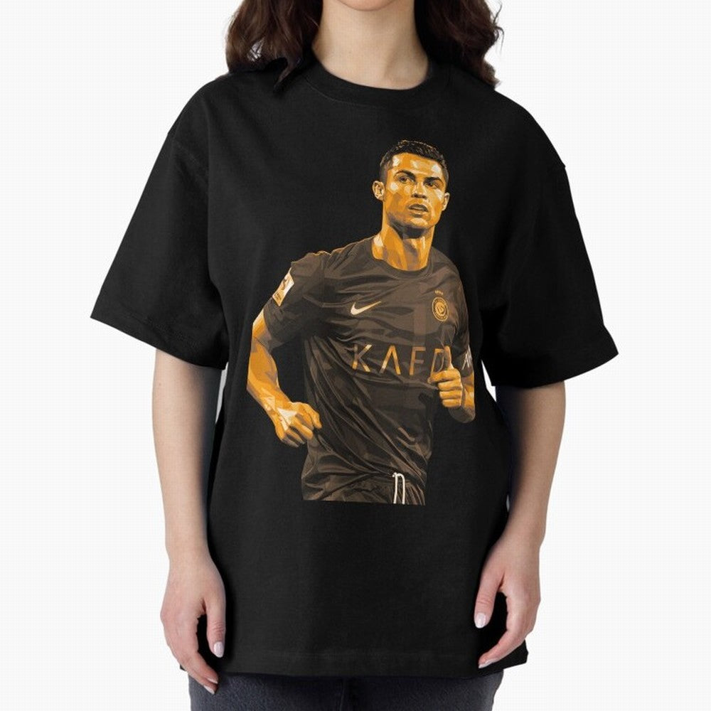 Ronaldo Oversized T-Shirt Bring Legendary Rivalry Energy to Match Day Hype around FIFA World Cup 2026 Group Stage, Messi, Neymar and Mbappe, England, Global Supporter Spirit, Legendary Goals, National Colors and Tournament Celebration; Built for