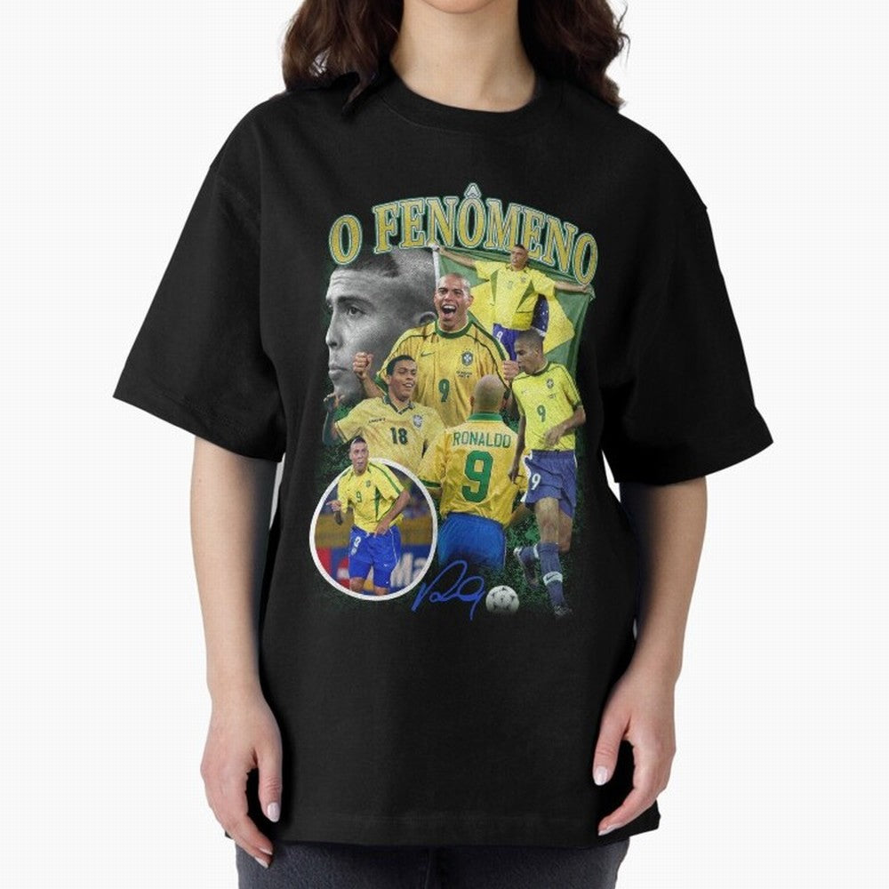 O Fenomeno Ronaldo Oversized T-Shirt Celebrate Every Goal in FIFA World Cup 2026 Group Stage Made for Messi, CR7 and Mbappe, Portugal, Spain and Germany Energy, Tournament Hype, Historic Matchups, Family Viewing Parties and Global Sports Pride;