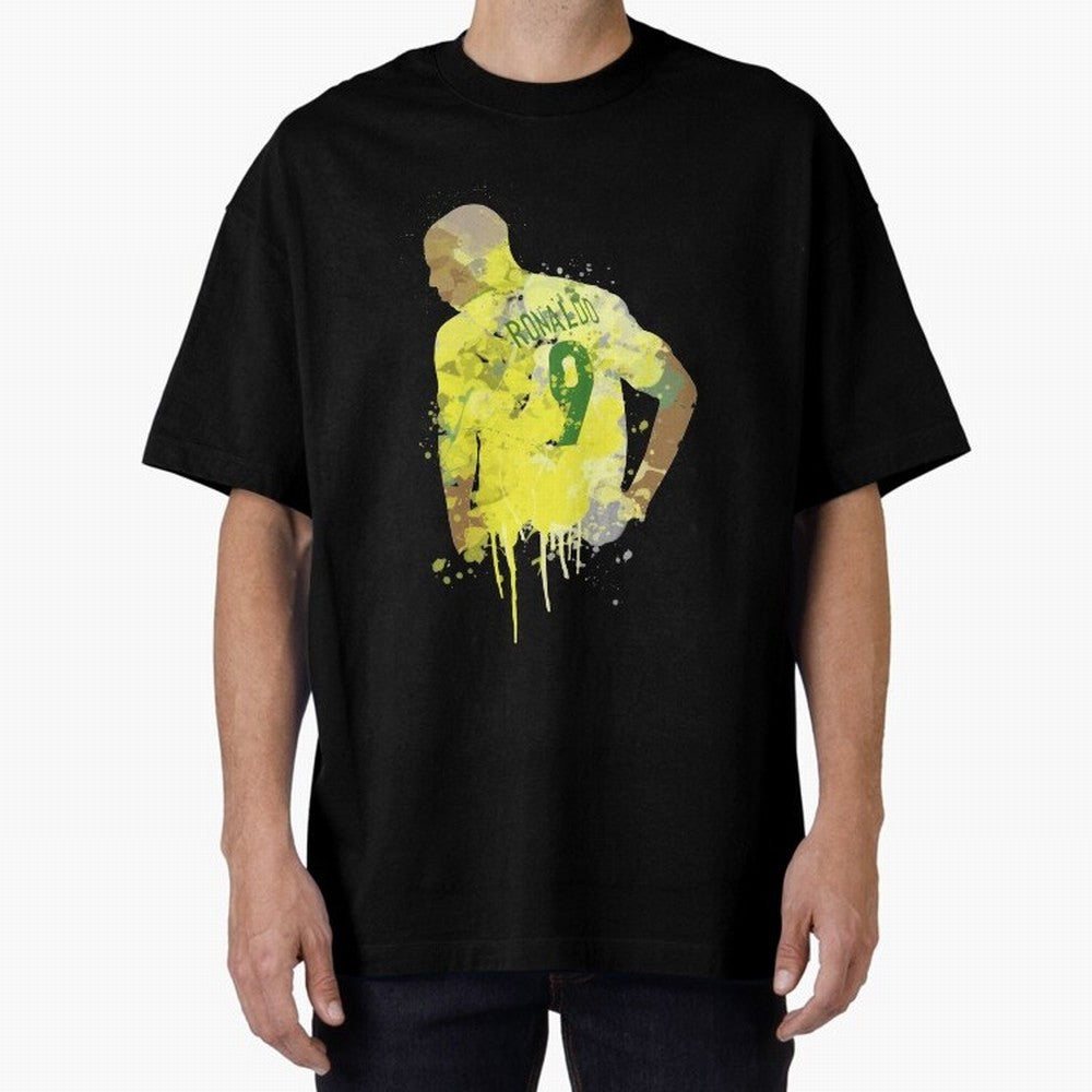 Ronaldo Brazil Legend Art Oversized T-Shirt Showcase FIFA World Cup 2026 Spirit, Connected to Brazil, Portugal and Argentina, Neymar, Haaland and Cristiano Ronaldo, Classic Soccer Heritage, Championship Pressure, Fan Loyalty and International