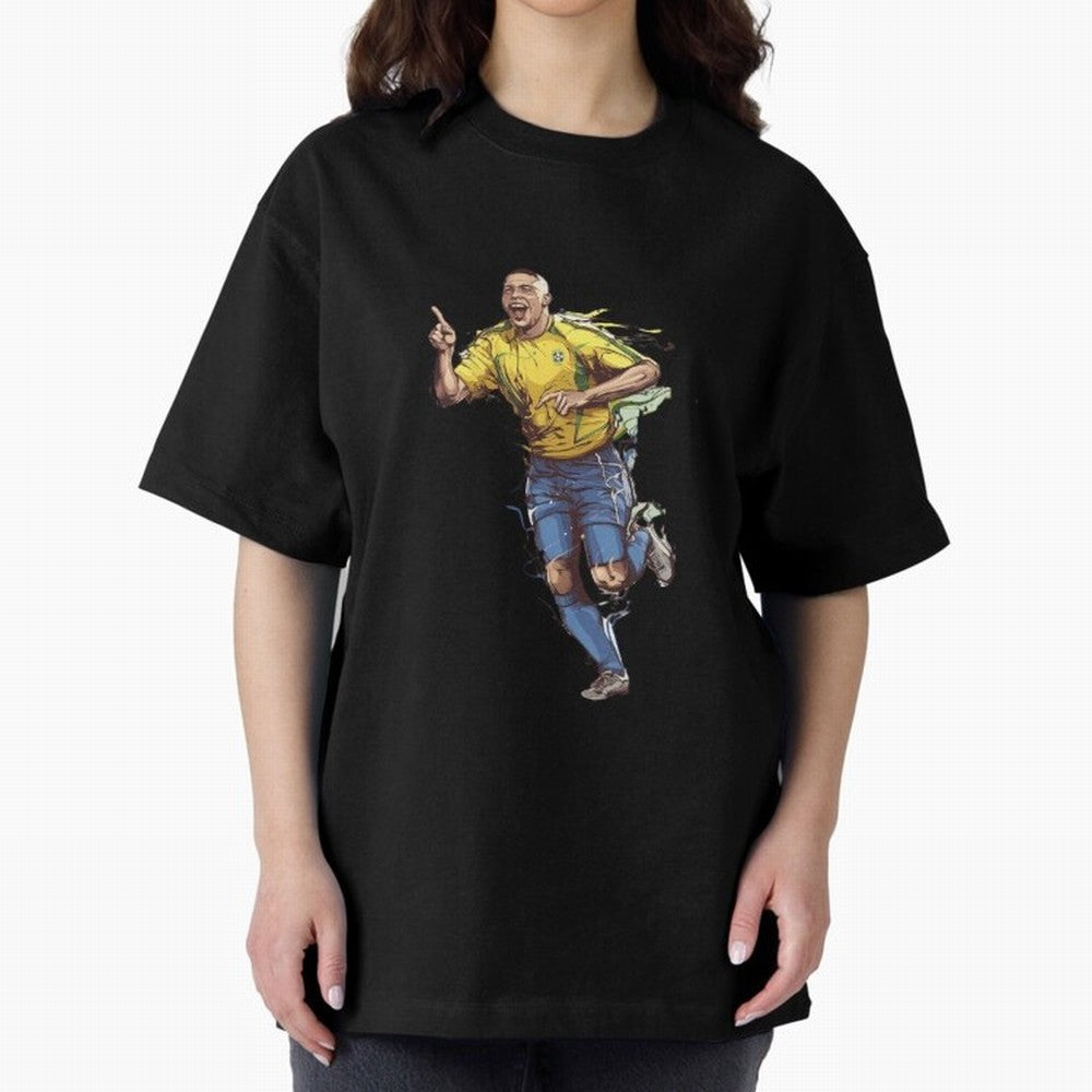 Brazilian Football Player from Milano Oversized T-Shirt Celebrate Rivalries and Pride in FIFA World Cup 2026 for Fans of Mbappe and Neymar and Netherlands, Bringing Football History, Final Match Energy, Crowd Noise and Once in a Lifetime Moments;